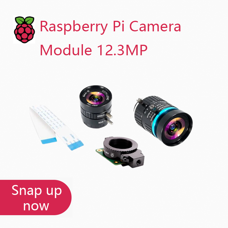 Raspberry Pi Global Shutter Camera Imx296 - 라즈베리 파이 고품질 HQ 카메라 모듈