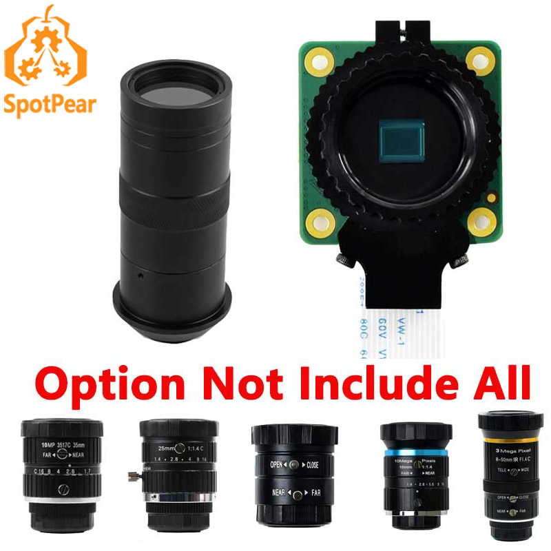 Raspberry Pi Hq Camera Microscope Lens - Raspberry Pi HQ 카메라 고품질 망원/100X-현미경/줌